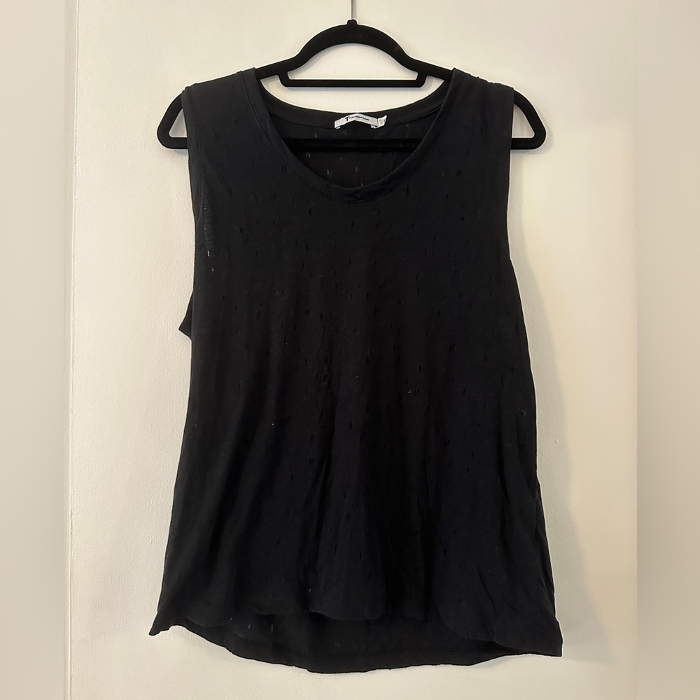T by Alexander Wang Black Sleeveless Top size Medium